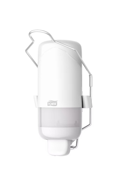 Dozator de săpun lichid cu suport, alb, Tork -  560101