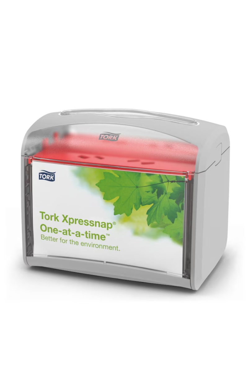 Dispenser de șervețele de masă, Tork Xpressnap® Tabletop, gri deschis, N4 - 272613