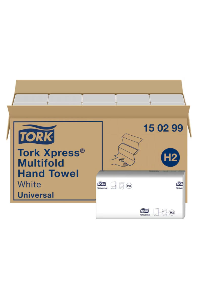 Prosoape pentru mâini, Tork Xpress® , Economice, Multifold, Alb, 237 porții/pachet (20 pac/bax) H2 - 150299