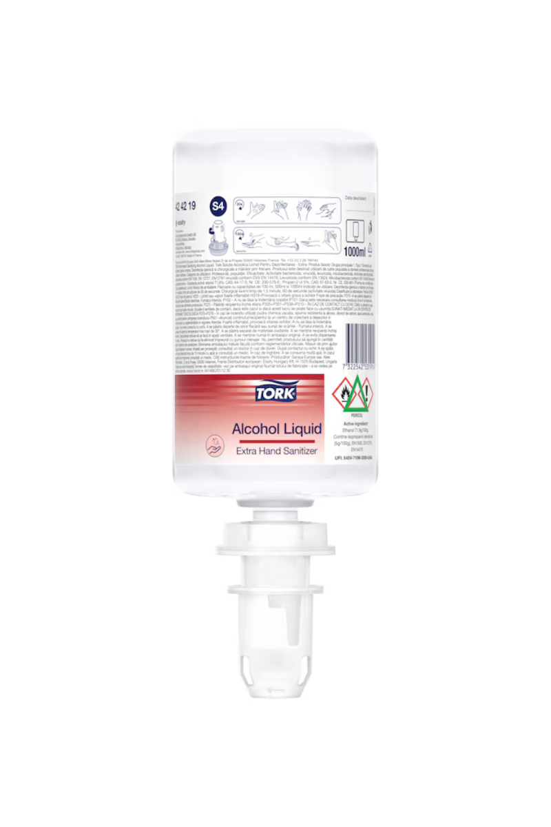  dezinfectant eficient avizat ca biocid doctor care foloseste dezinfectant tork Thumbnail Thumbnail Descriere Oferă oaspeților tăi o experiență premium de igienă și confort cu dezinfectantul lichid Tork pe bază de alcool, creat pentru o protecție eficient