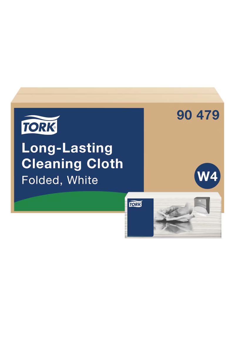 Lavete Multipurpose Long-Lasting, Tork, albe, 35.5×41 cm, 90 porții/pachet (4 pachete/bax), W4 - 90479