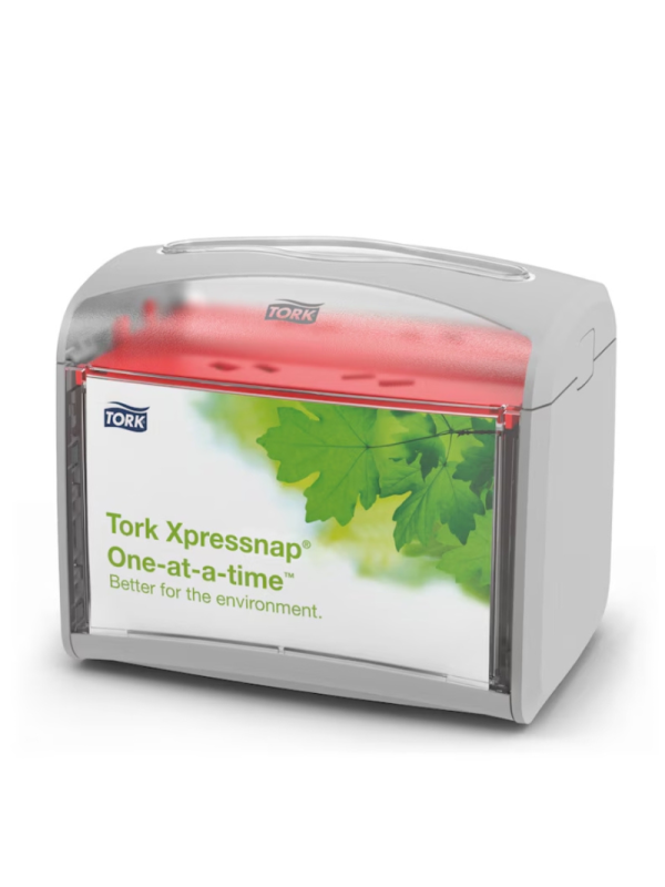 Dispenser de șervețele de masă, Tork Xpressnap® Tabletop, gri deschis, N4 - 272613