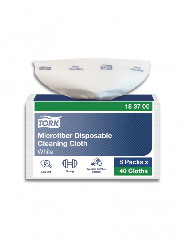 Lavete Tork din microfibra pentru curatare, de unica folosinta, 40 buc/set - 183700